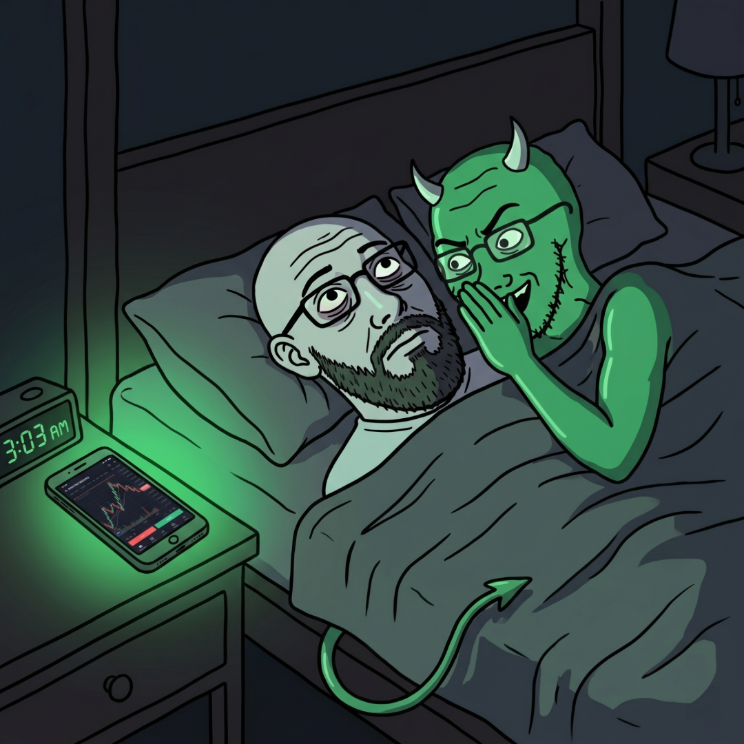 The voice whispering at night beside a chart.