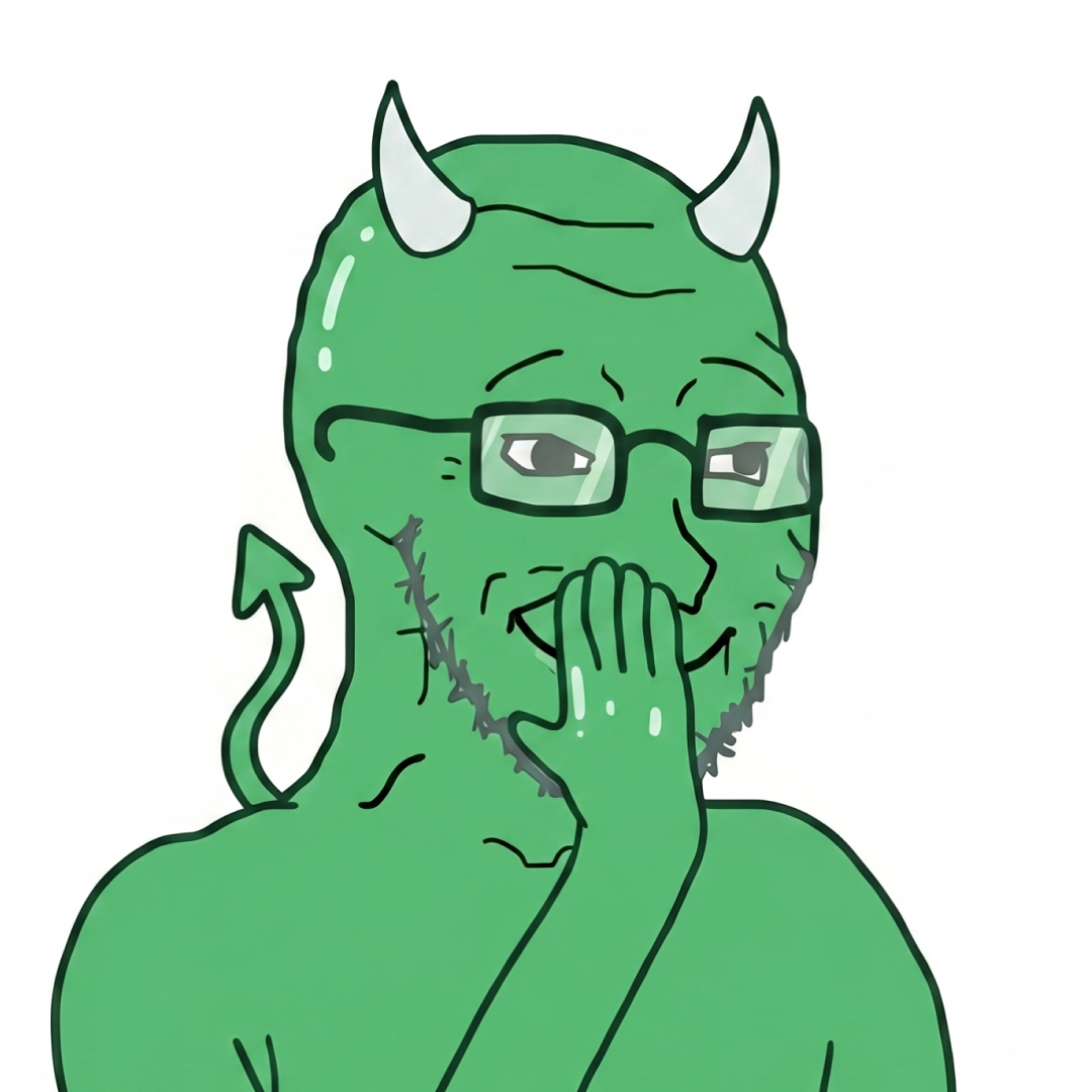 The green inner voice whispering.